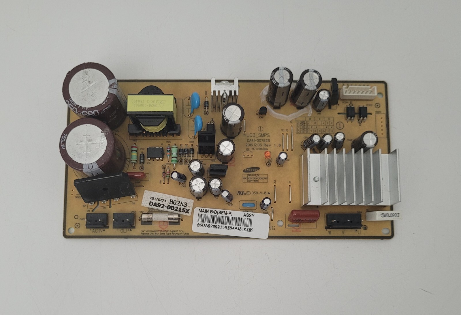Genuine Refrigerator Samsung Circuit Board Part#DA9200215X