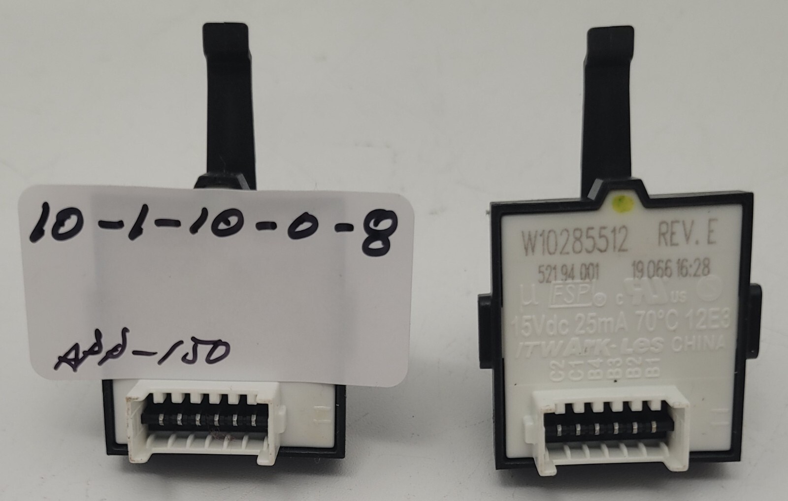 Genuine Washer Whirlpool Temperature Switch Set Part#W10285512
