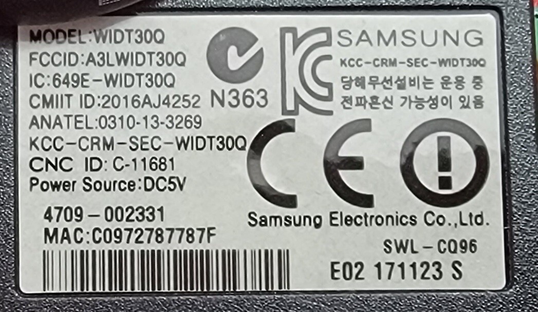 Genuine Refrigerator Dacor W-Lan Module Part#4709-002331