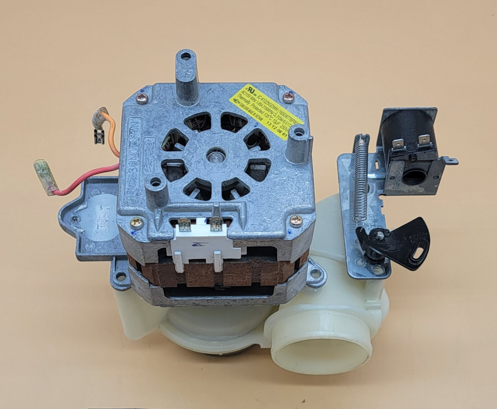 Genuine Dishwasher GE Pump Motor Part#165D9776P001