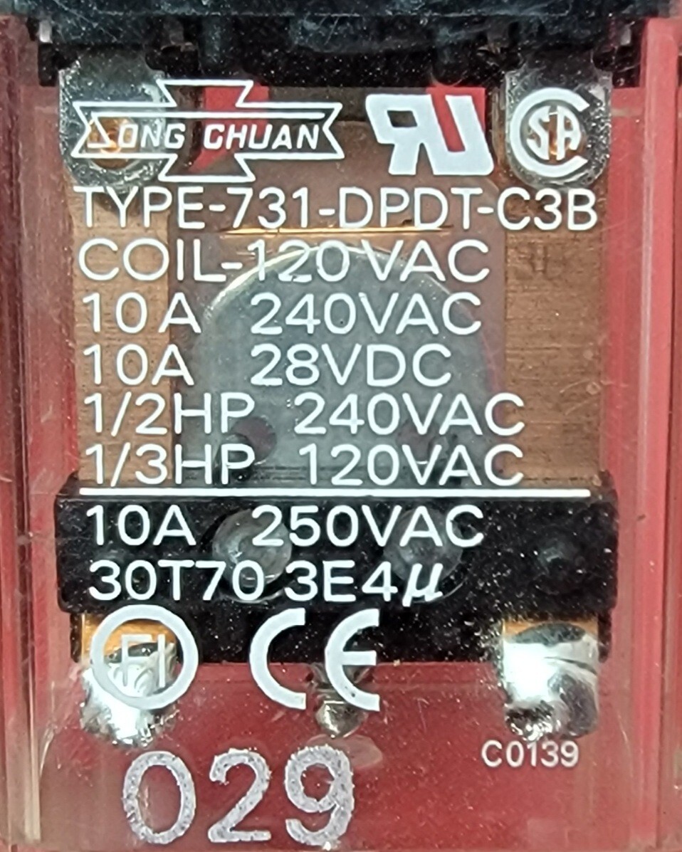 Genuine Double Oven Viking Relay Part#731-DPDT-C3B