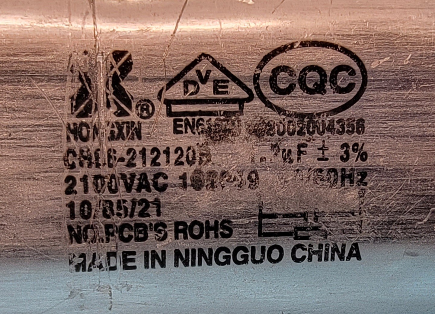 Genuine Speed Oven Bertazzoni Capacitor Part#2100VAC