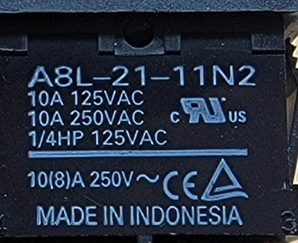 Genuine Refrigerator GE Monogram Switch Set Part#A8L-21-11N2