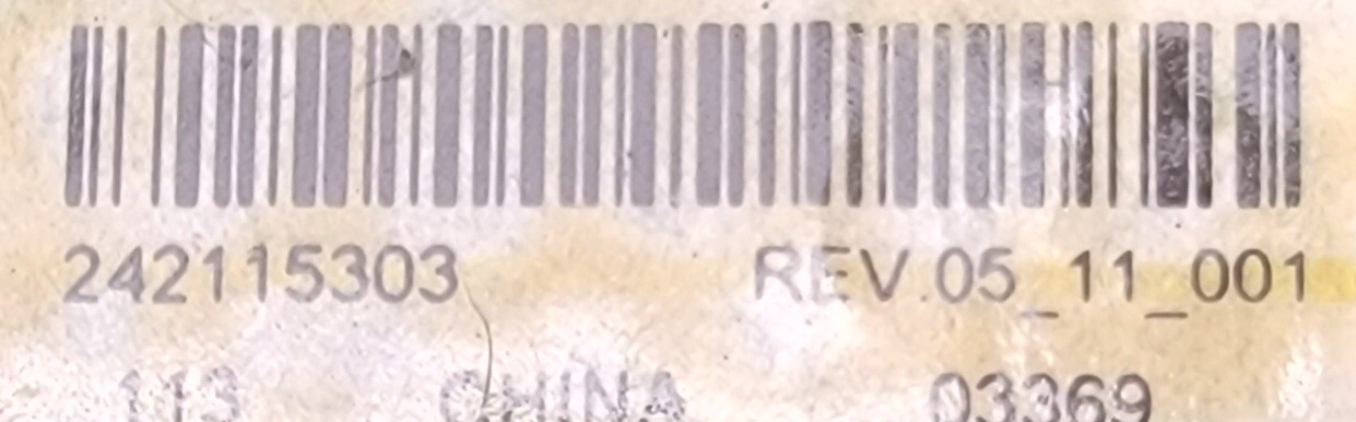 Genuine Refrigerator Electrolux Control Board Part#242115303