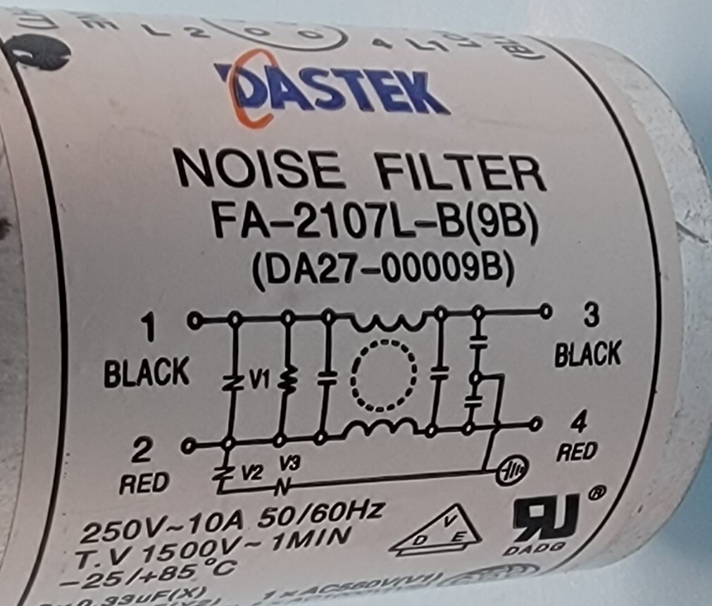 Genuine Refrigerator GE Noise Filter Part#DA27-00009B