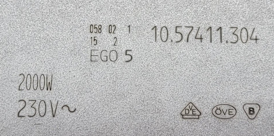 Genuine Cooktop Gaggenau Range Element Part#10.57411.304 60.23171.020
