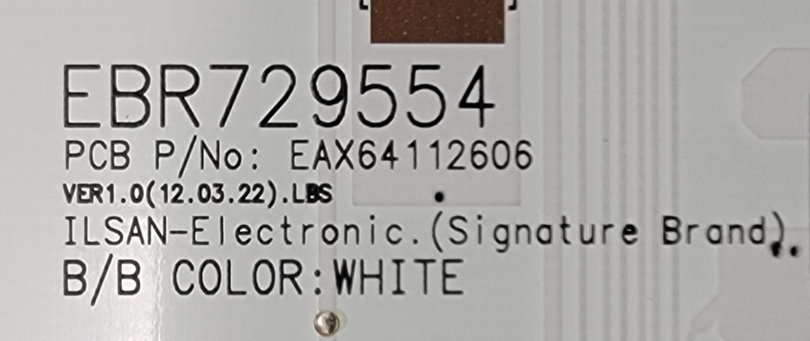 Genuine Refrigerator LG Display Control Board Part#EBR72955406