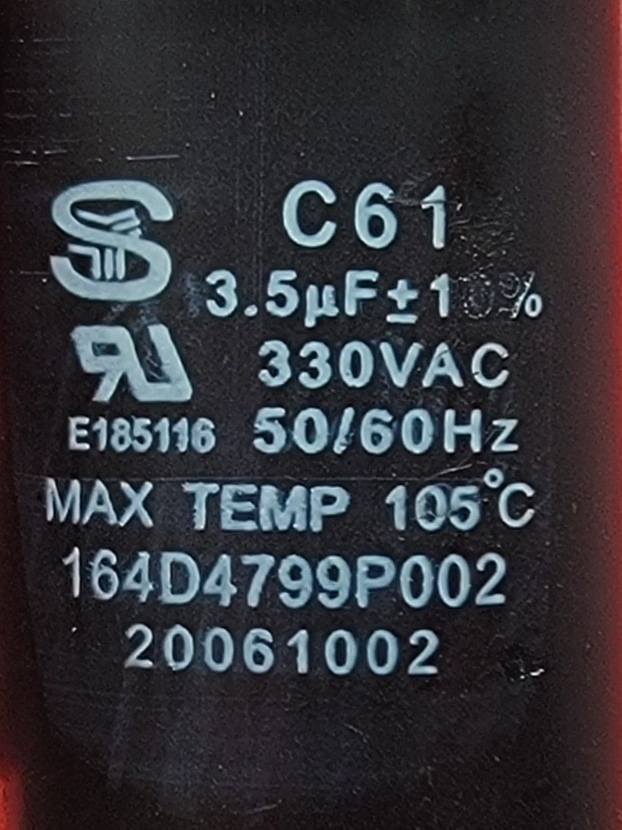 Genuine Oven Monogram Capacitor Part#164D4799P002