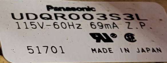 Genuine Refrigerator Sub-Zero Fan Motor Part#UDQR003S3L