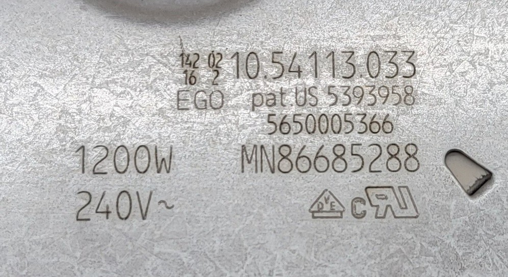 Genuine Cooktop Thermador Surface Element Part#5650005366