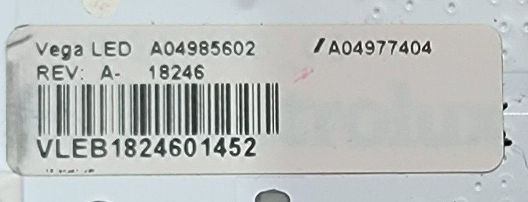 Genuine Refrigerator Viking LED Light Assembly Part#5304508199