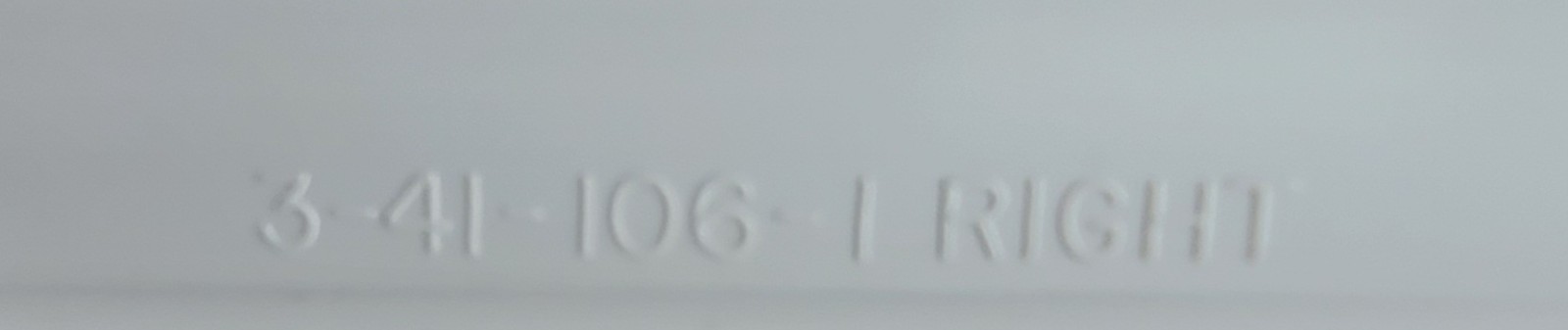 Genuine Refrigerator Sub-Zero Glide Set Part#3-41-106-1 3-41-106-2