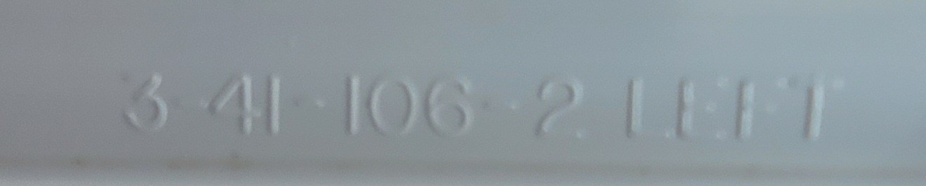 Genuine Refrigerator Sub-Zero Glide Set Part#3-41-106-1 3-41-106-2