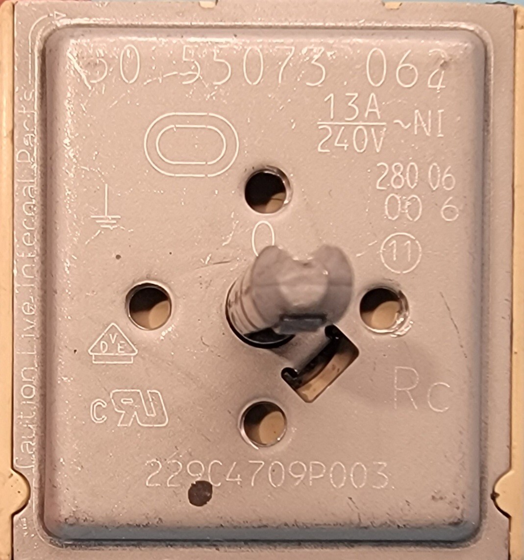 Genuine Oven GE Infinite Switch Part#229C4709P003