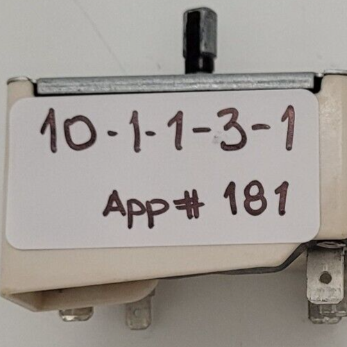Genuine Stove GE Infinite Switch Part#191D5452P002