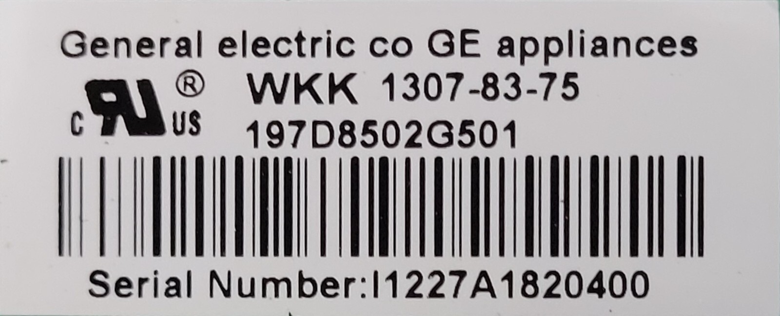 Genuine Refrigerator GE Circuit Board Part#197D8502G501