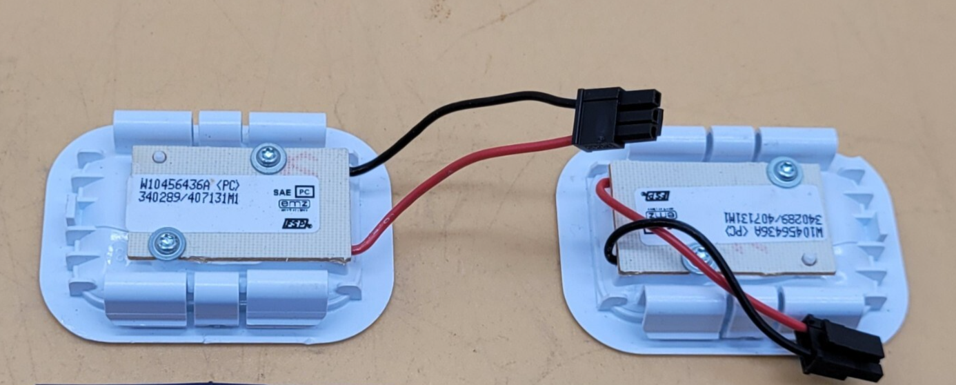 Genuine Refrigerator Whirlpool LED Light Set Part#W10456436B