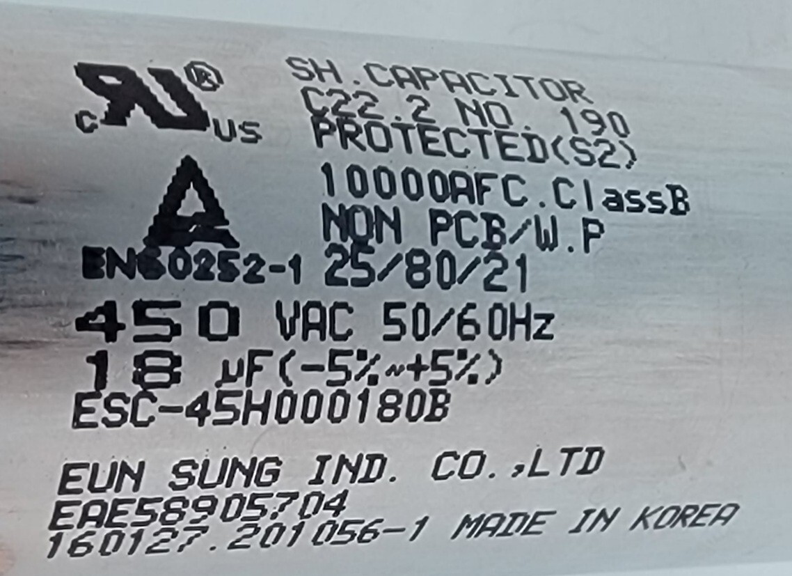 Genuine Refrigerator Kenmore Capacitor Part#EAE58905704