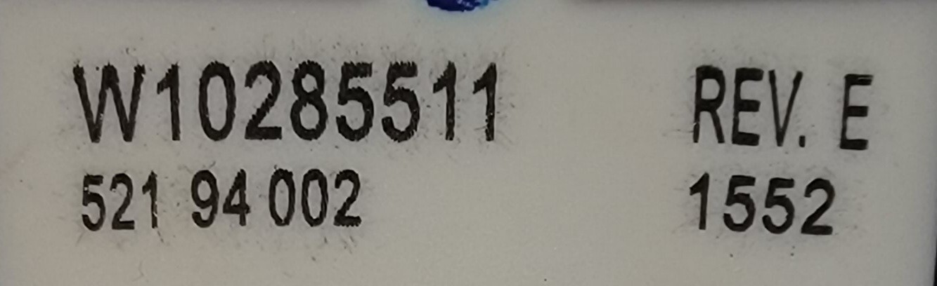 Genuine Washer Whirlpool Selector Switch Part#W10285511