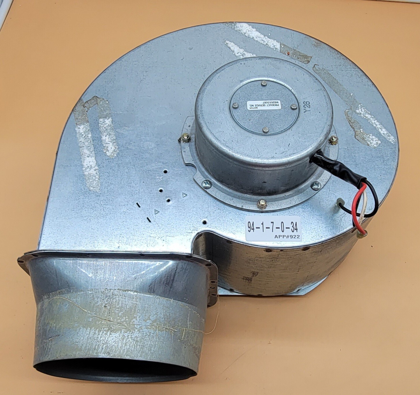 Genuine Cooktop GE Downdraft Blower Motor Part#WB26X5087