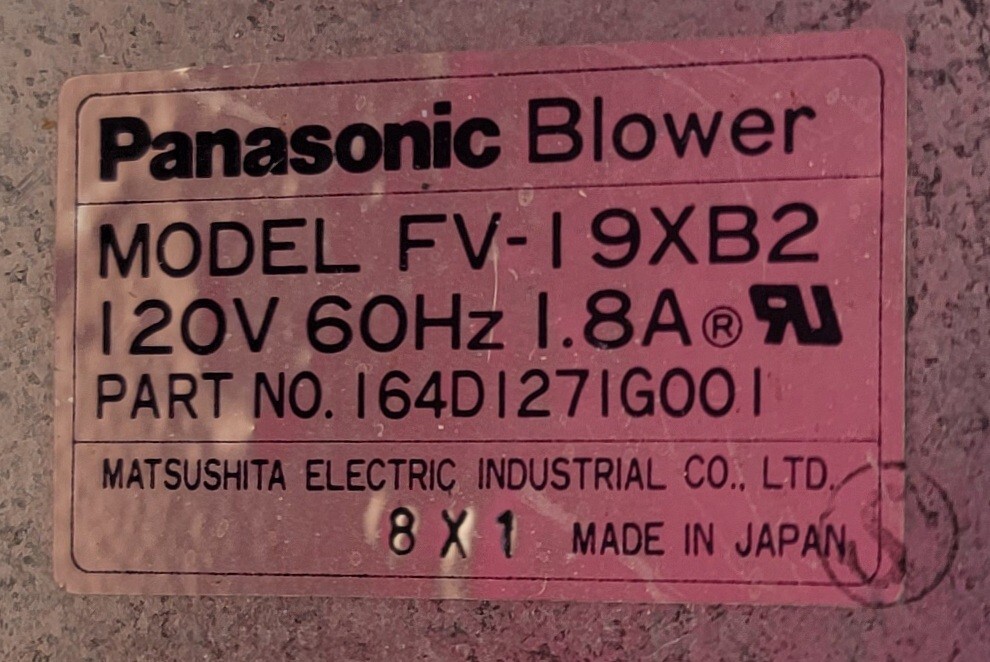 Genuine Cooktop GE Downdraft Blower Motor Part#WB26X5087