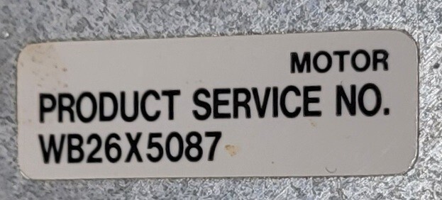 Genuine Cooktop GE Downdraft Blower Motor Part#WB26X5087