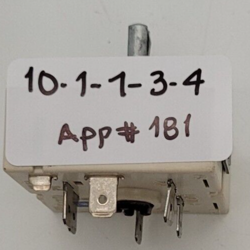 Genuine Stove GE Infinite Switch Part#191D2990P001
