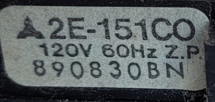 Genuine Cooktop GE Fan Motor Part#890830BN