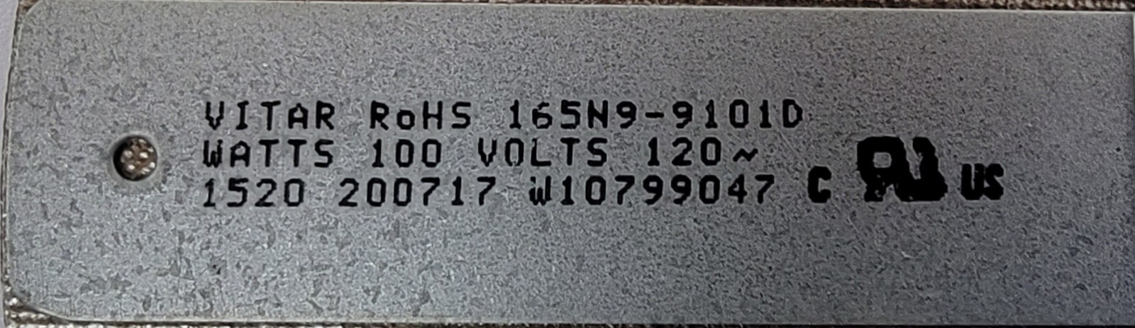 Genuine Oven Whirlpool Surface Element Part#W10799047