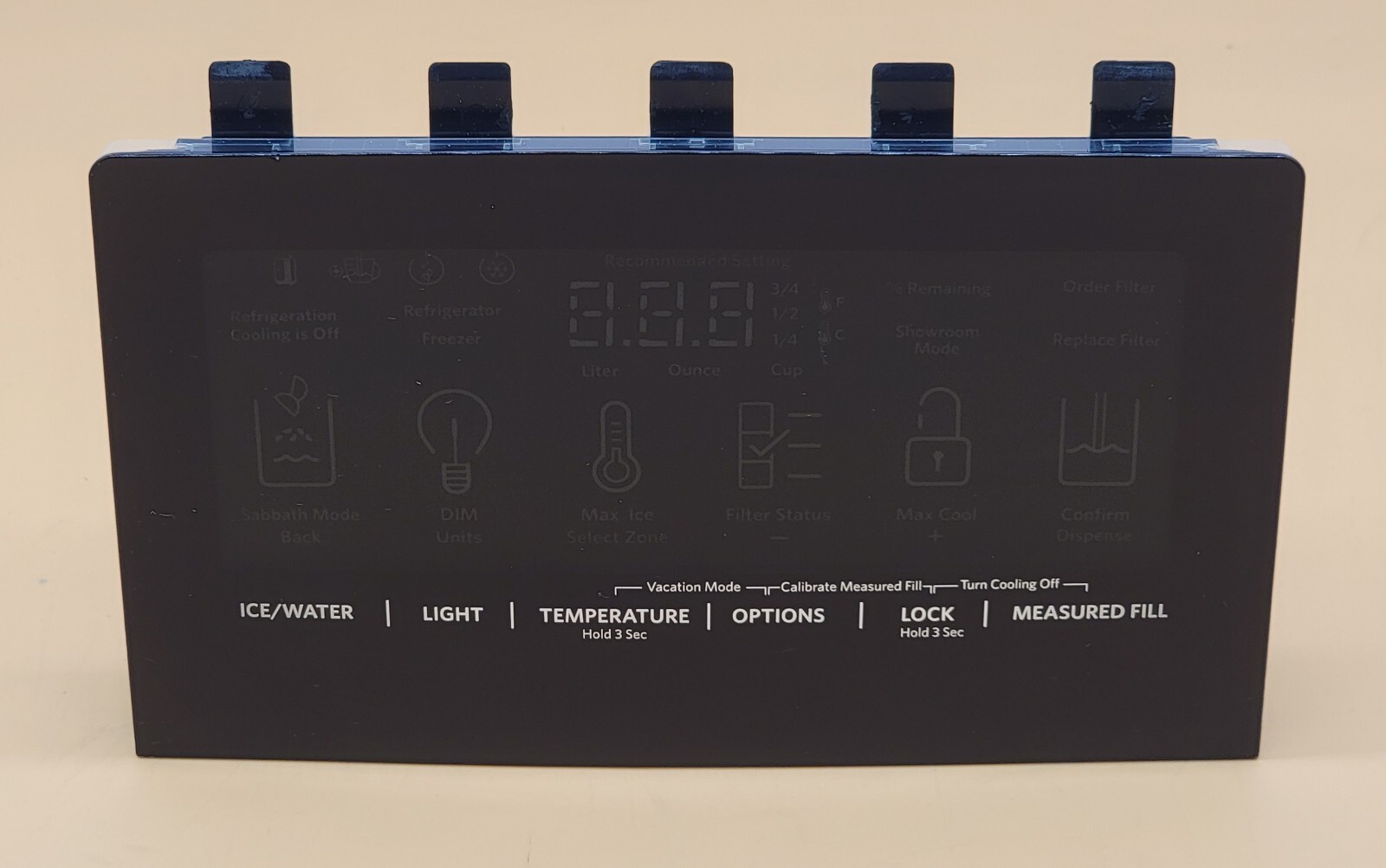 Genuine Refrigerator Kitchen Aid Dispenser Panel Part#W10400920