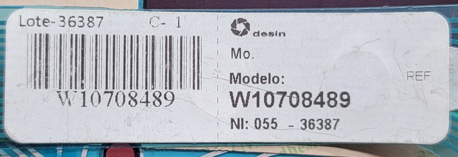 Genuine Refrigerator Whirlpool Control Board Display Part#W10708489