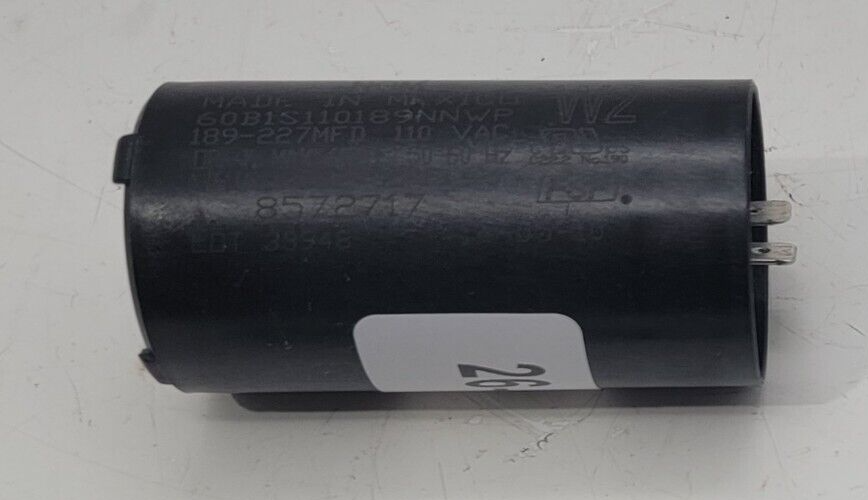 Genuine Washer Whirlpool Capacitor Part#8572717