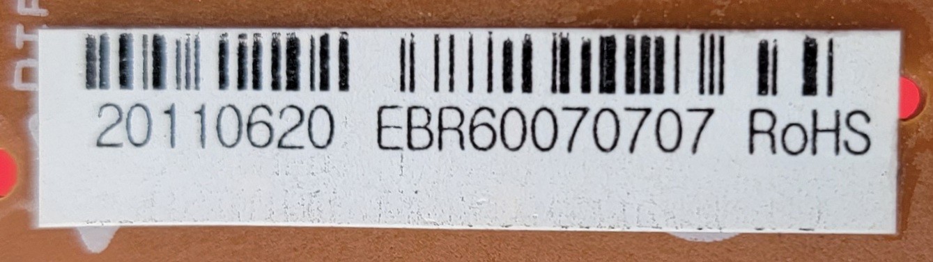 Genuine Refrigerator LG Control Board Part#EBR60070707