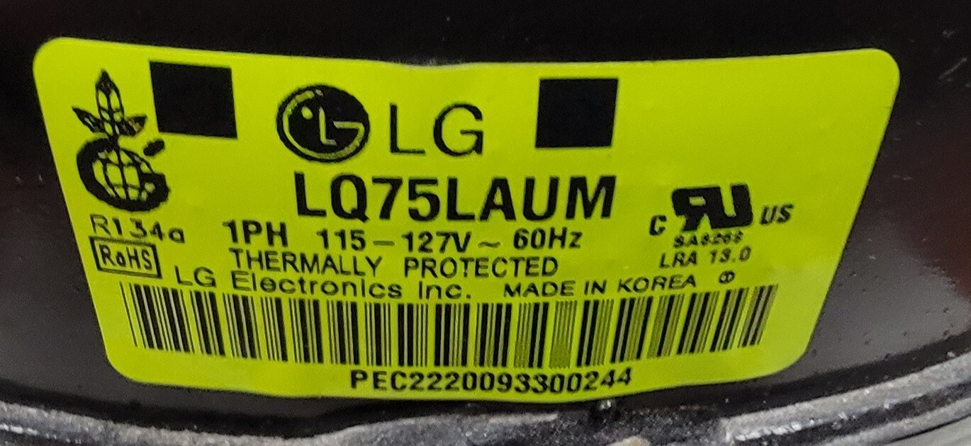 Genuine Refrigerator Maytag Compressor Part#LQ75LAUM
