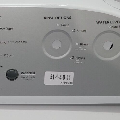 Genuine Washer Whirlpool Control Panel Part#W10854250