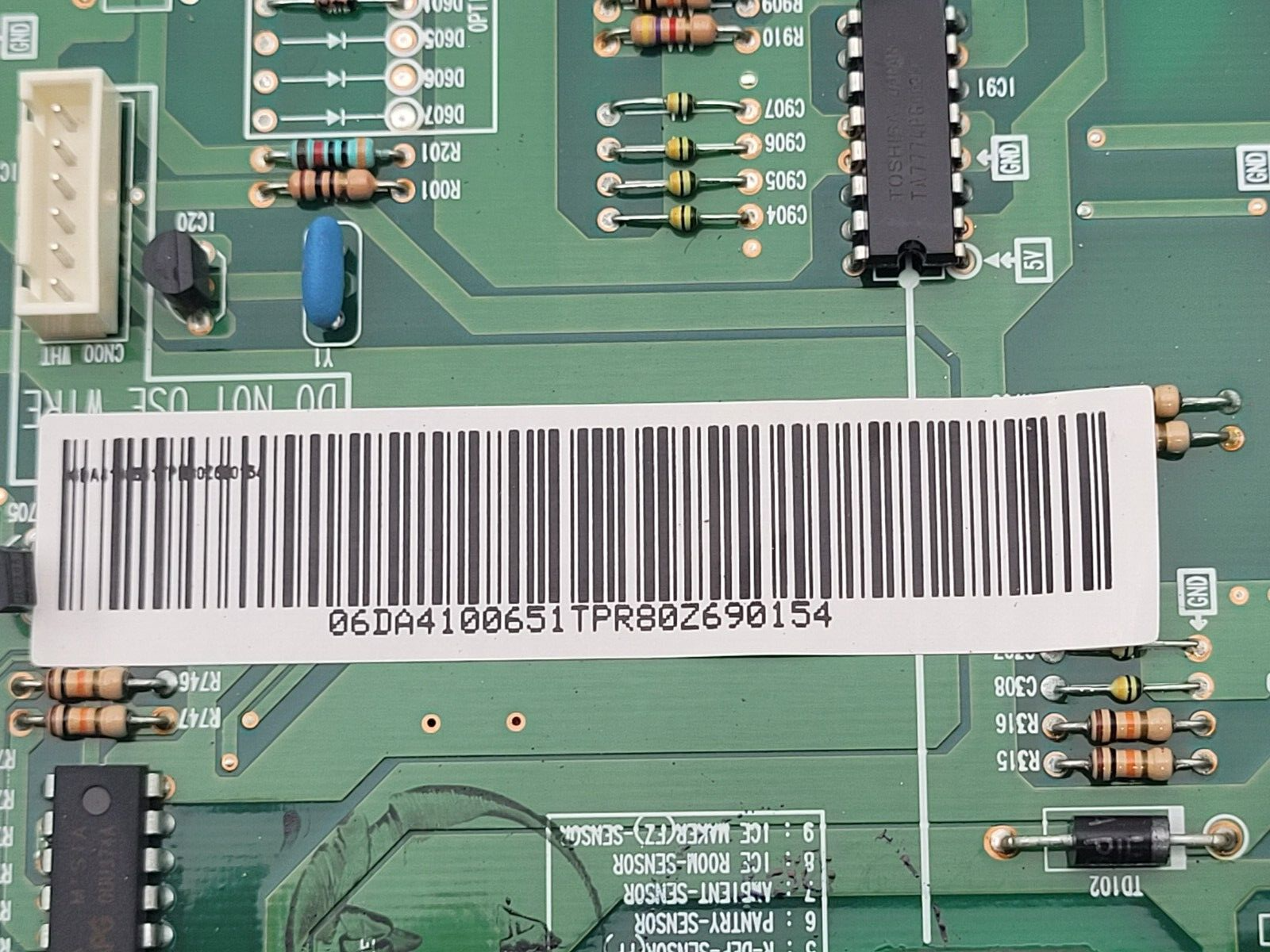 Genuine Samsung Refrigerator Control Board Part#DA41-00651