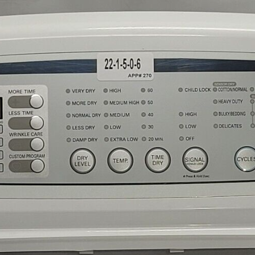 Genuine Dryer LG Control Panel Part#AGL73534702