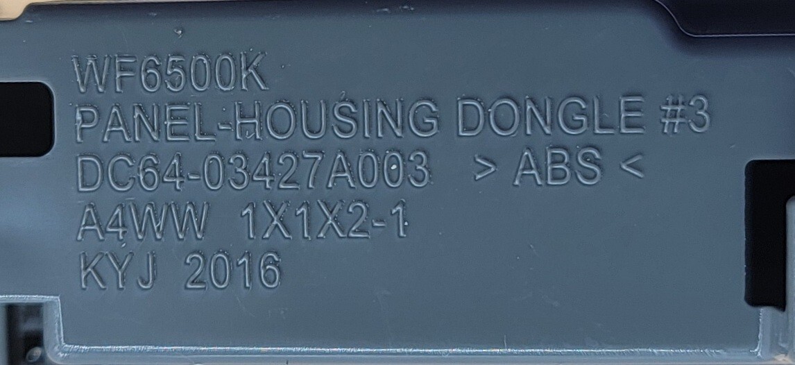 Genuine Washer Samsung Console Panel Part#DC64-03427