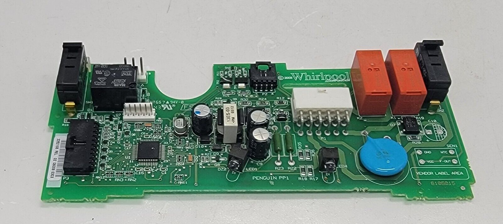 Genuine Refrigerator Kitchen Aid Control Board Part#2252166