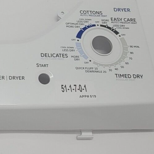 Genuine Washer/Dryer GE Control Panel Part#189D5120P001