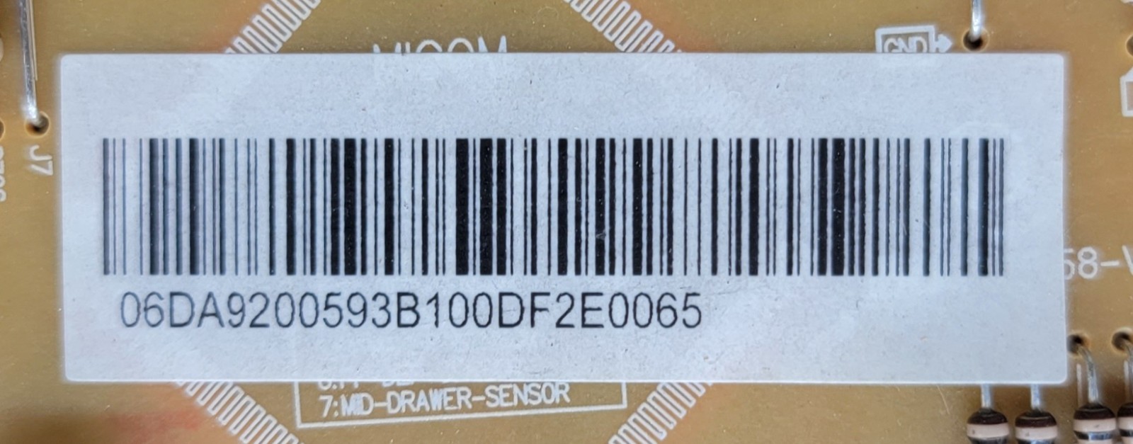 Genuine Refrigerator Samsung Control Board Part#DA92-00593B