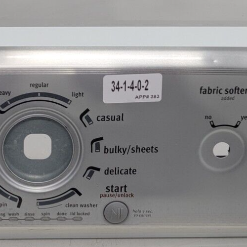 Genuine Washer Maytag Control Panel Part#W10251330