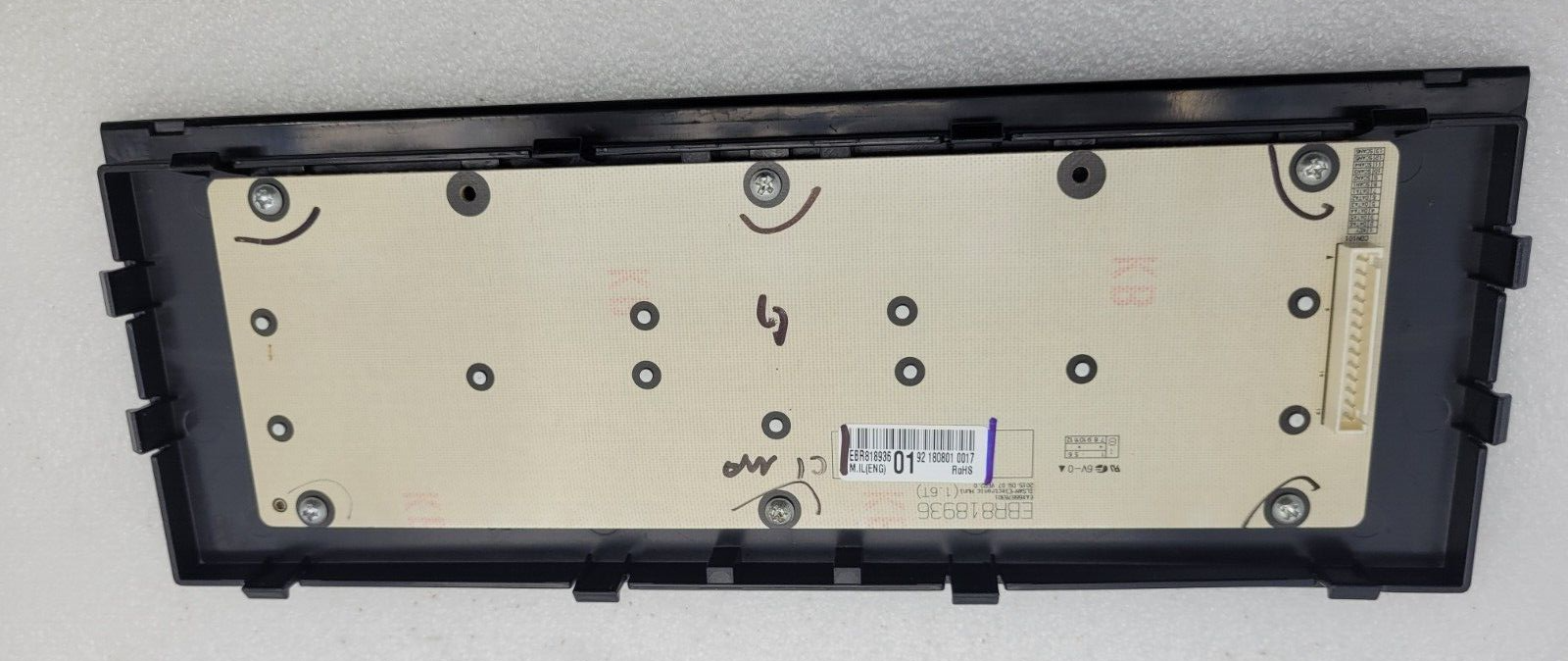 Genuine LG Refrigerator Dispenser Display + Control Board Part#EBR818936