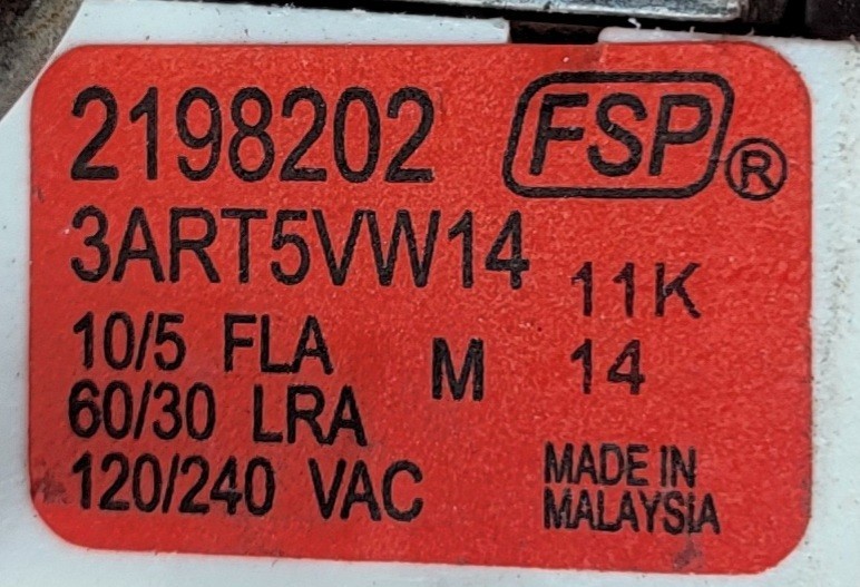 Genuine Refrigerator Whirlpool Thermostat Part#2198202