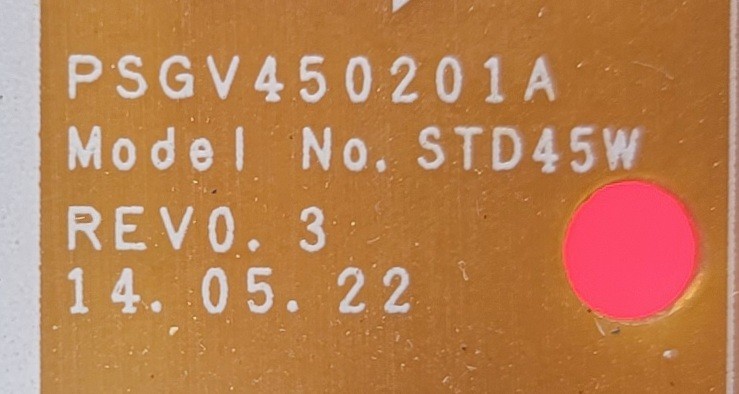 Genuine Refrigerator Samsung Control Board Part#PSGV450201A
