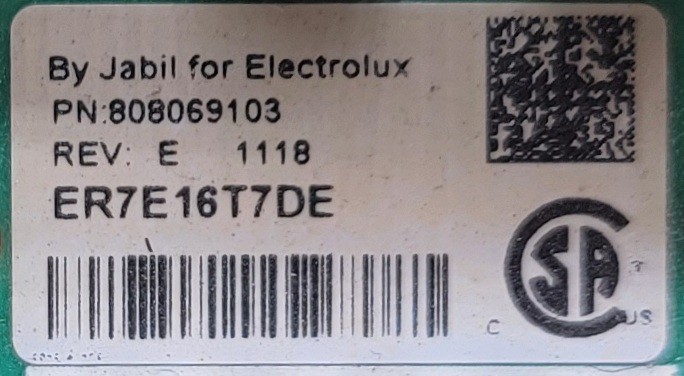 Genuine Refrigerator Frigidaire Control Board Part#808069103