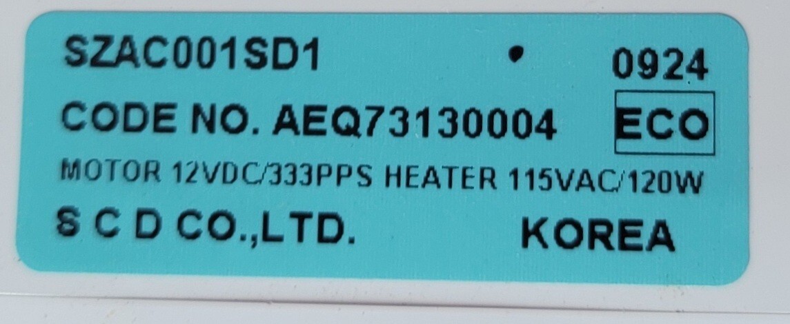 Genuine Refrigerator Kenmore Auger & Ice Maker Part#MCK629843