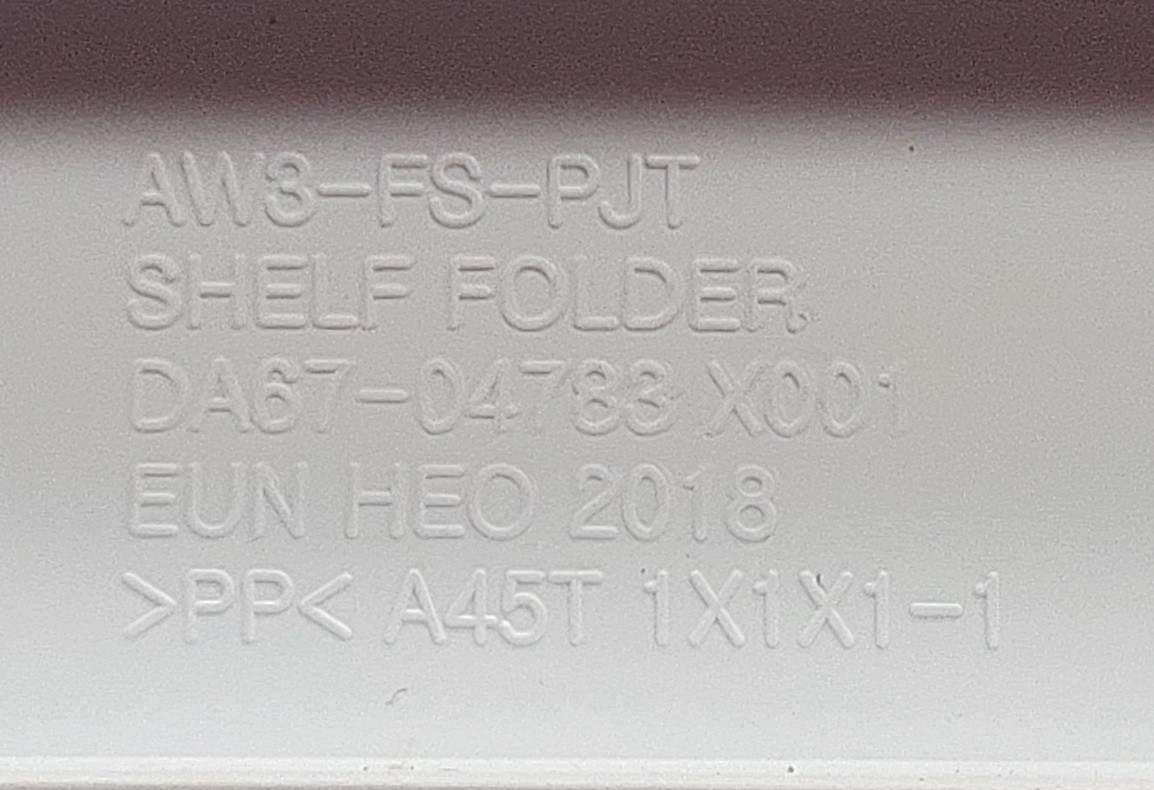 Genuine Refrigerator Samsung Folding Shelf Part#DA67-04783