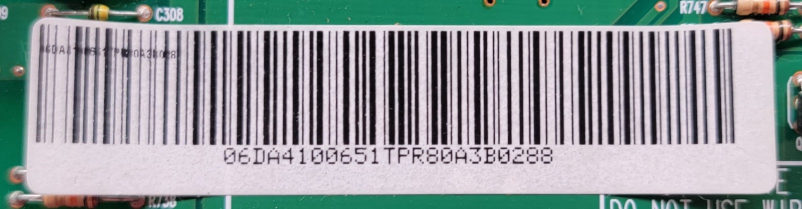 Genuine Refrigerator Samsung Control Board Part#DA41-00651T