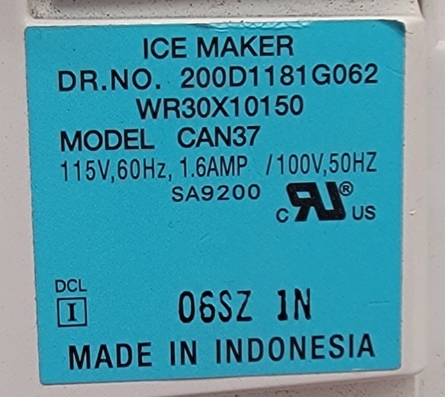 Genuine Refrigerator GE Ice Maker Part#200D1181G062